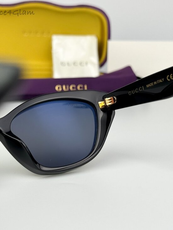 Gucci Women Sunglasses Black Grey Cat Eye GG1638S 001 NEW AUTHENTIC main image 7